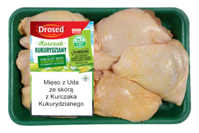 Corn chicken thigh meat with skin
