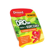 Pasta z kurczaka z marchewką i papryką