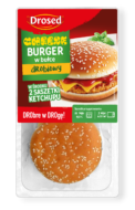 Cheeseburger drobiowy w bułce